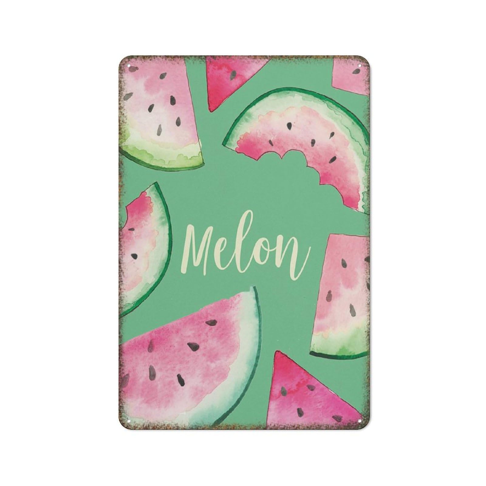 Watermelon Fruit Casual Home Kitchen Wall Decor Sign 8x12 inch