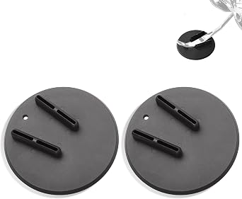 FOVPLUE Jiffy Stand Coasters, Kickstand Pad for Harley all motorcycles w/side stand for Touring FL Sportster XL/XR FX/FXR/FXD/FLD/Dyna Softail FLST/FXST Pan America VRSC LiveWire, Black,Pack of 2