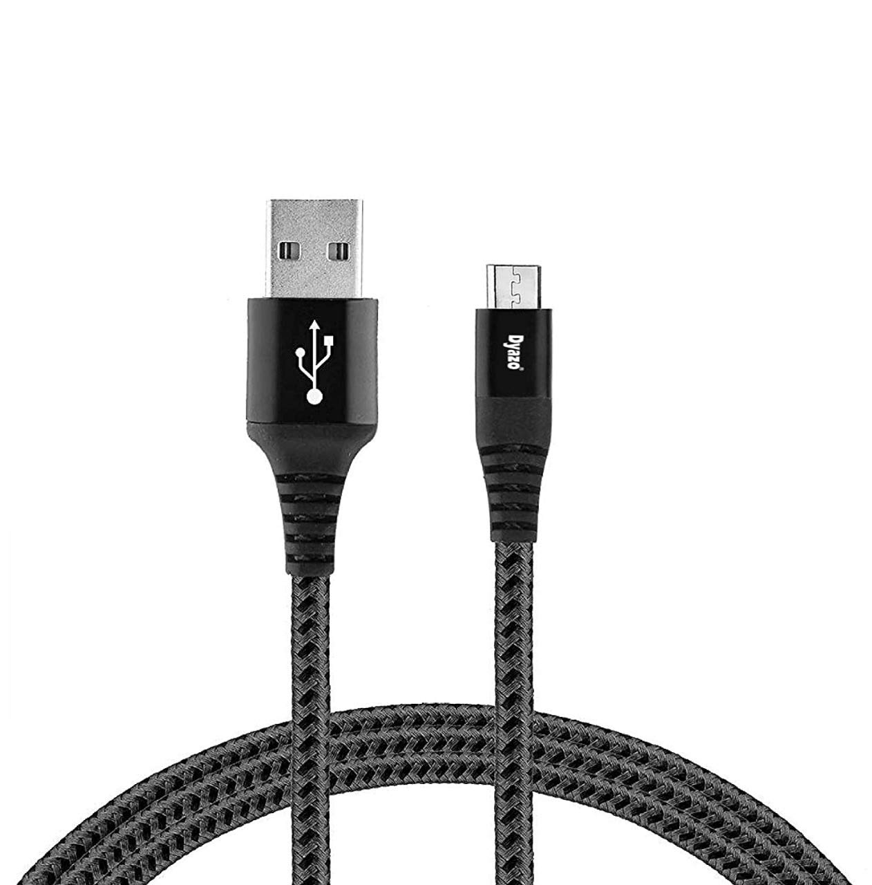 Dyazo 6 ft 2.4 Ampere Fast Charging Unbreakable Nylon Braided Micro USB Cable/Braided Taar/Sync & Charging Micro USB Cord compatible all Android Devices (Black) (B089YYVG8C) Amazon Price History, Amazon Price Tracker