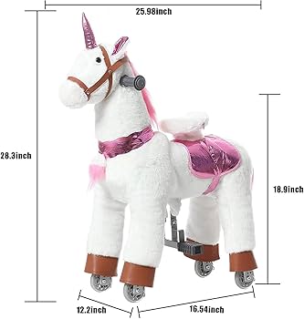 Amazon.co.jp: PONYEEHAW 歩く馬に乗るおもちゃ ぬいぐるみ 動物