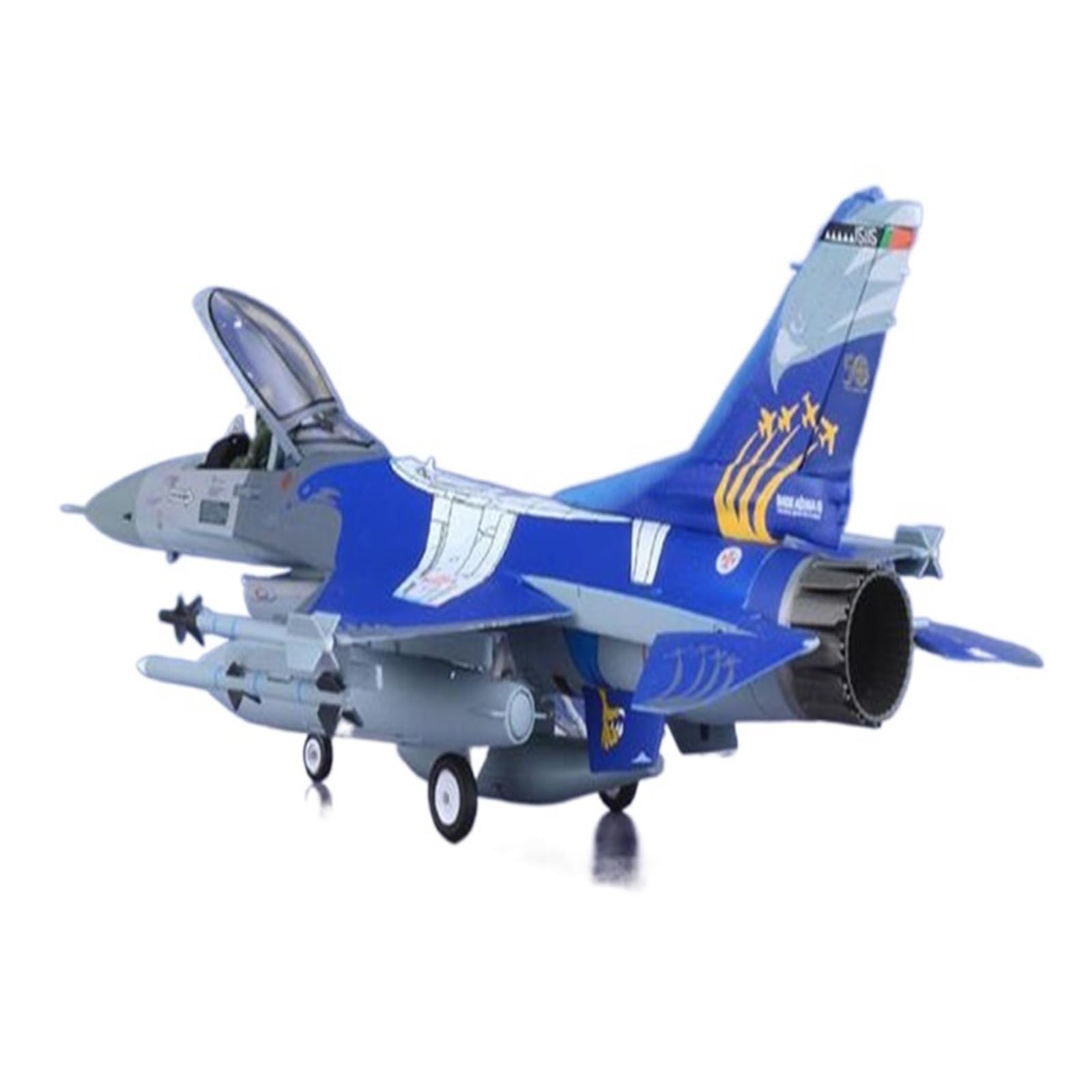 Model samolotu 1:72 pasuje do F-16A samolot myśliwiec sił powietrznych Model odlewany miniaturowy model budynku kolekcja skala Model samolotu