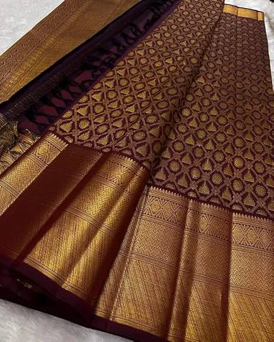 Veglari kanjivaram silk saree in soft silk – image 3