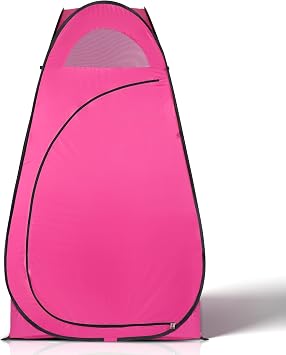 Vasitelan Portable Pop Up Privacy Tent,Instant Privacy Dressing Changing Shelter Tent for Outdoor Camping Picnic Beach with Carry Bag Pink