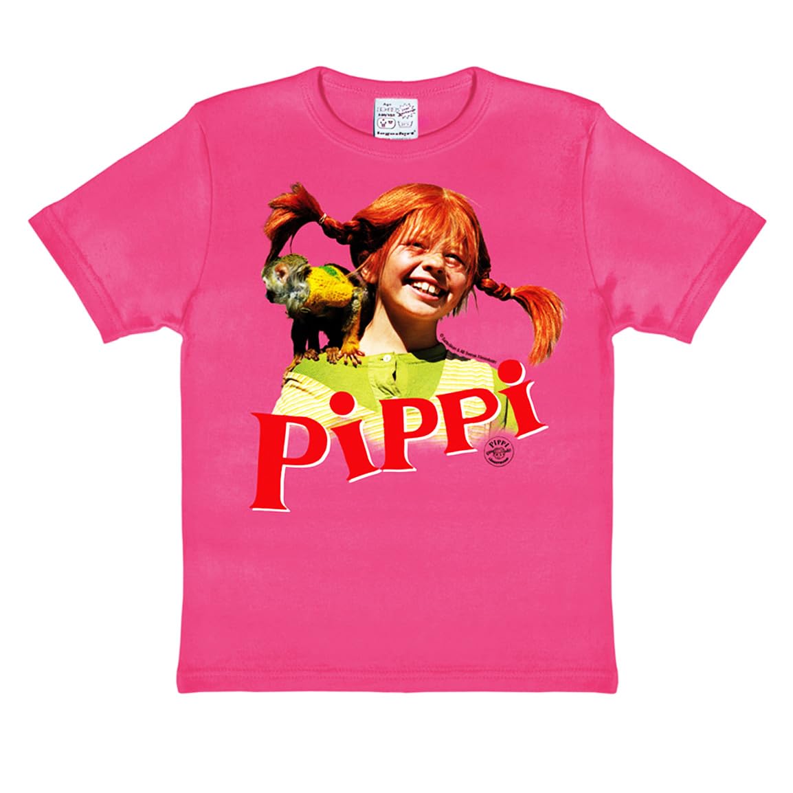 Logoshirt® Pippi Calzelunghe I Signor Nilsson I Maglietta I T-Shirt Stampate I Donna e Uomo I Design Originale su Licenza