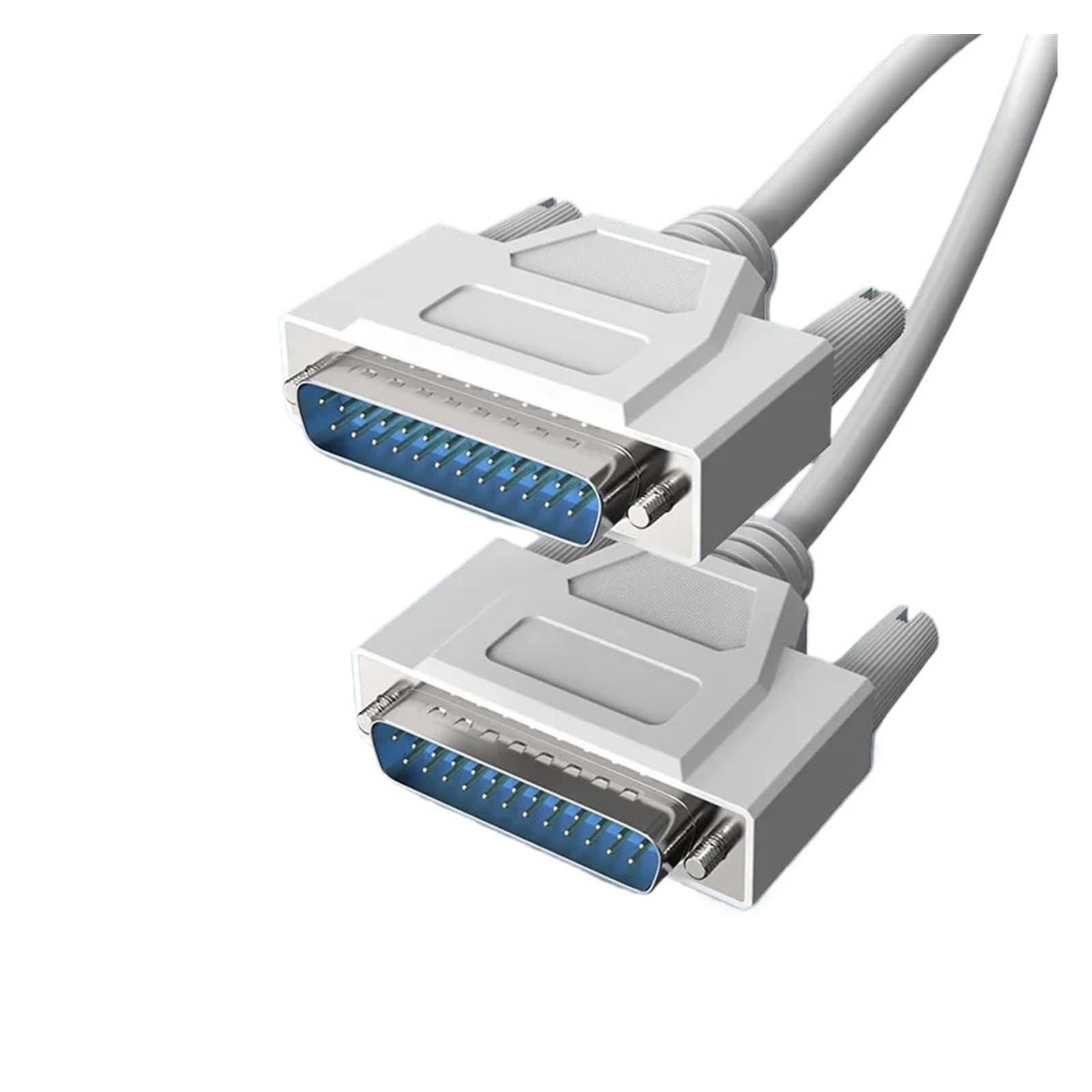Cable de extensión de puerto paralelo DB25 macho a hembra de 25 pines, línea de transmisión de datos de 0,5 metros, conector de máquina réplica de 1,5 m y 5 m.(Mlale to Mlale,1.5 meters)