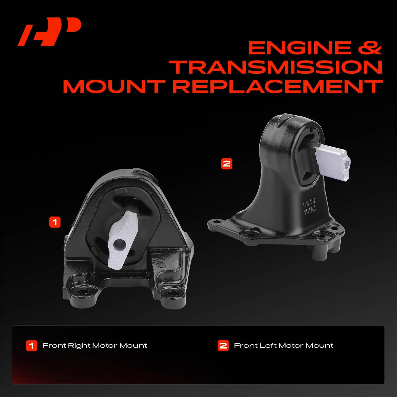 2012-2018 Jeep Wrangler JK 3.6L Front Right Engine Mount