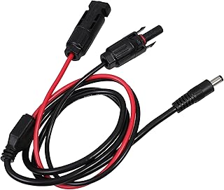 ソーラーパネル延長コード 太陽光コネクタからDC5.5mmコンバータ ソーラー充電システム接続用ケーブル 耐久性素材採用 太陽光発電機