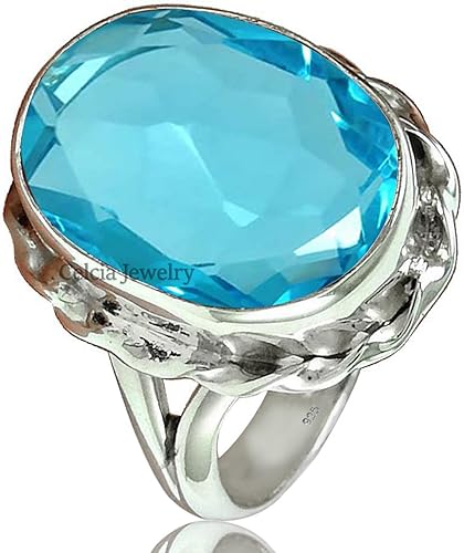 Miniatura 37 de Anillo de piedra preciosa de rubí natural, plata de ley 925, joyería hecha a mano para mujer, anillo de piedra natal