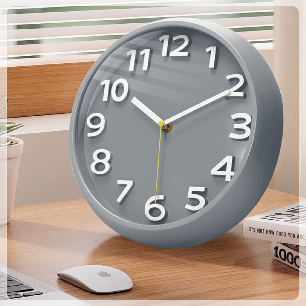 STAR WORK Quartz 12 Inches Premium Wall Clock for Home Stylish Latest Modern Design | Non Ticking Silent Wall Clock - Zero Sound & Disturbance Analog Clock (12 Inches Rosewood) 3