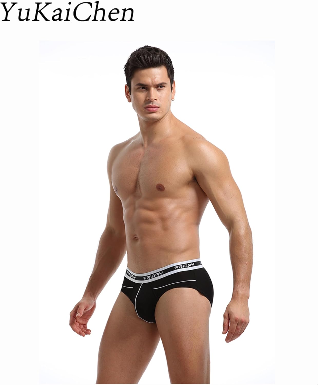 YuKaiChen Men's Low Rise Briefs Bamboo Fiber Bulge Pouch Bikini Underwear Pack - Image 2