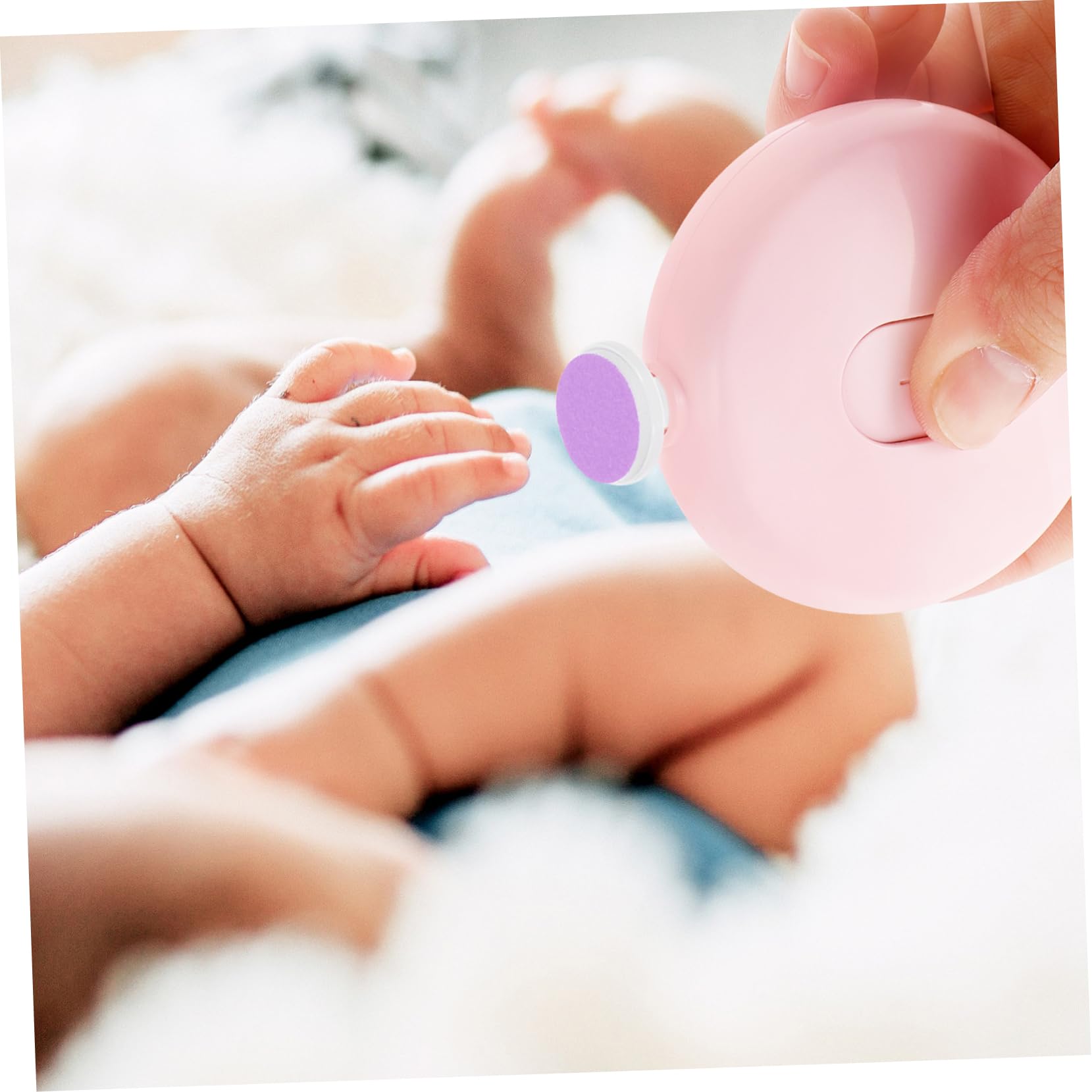 minkissy Nail File Pads 12pcs Baby Nail Grinding Heads Replacement Trimmer Pads Nail Accessory Kit Nail Tool for Boys and Girls