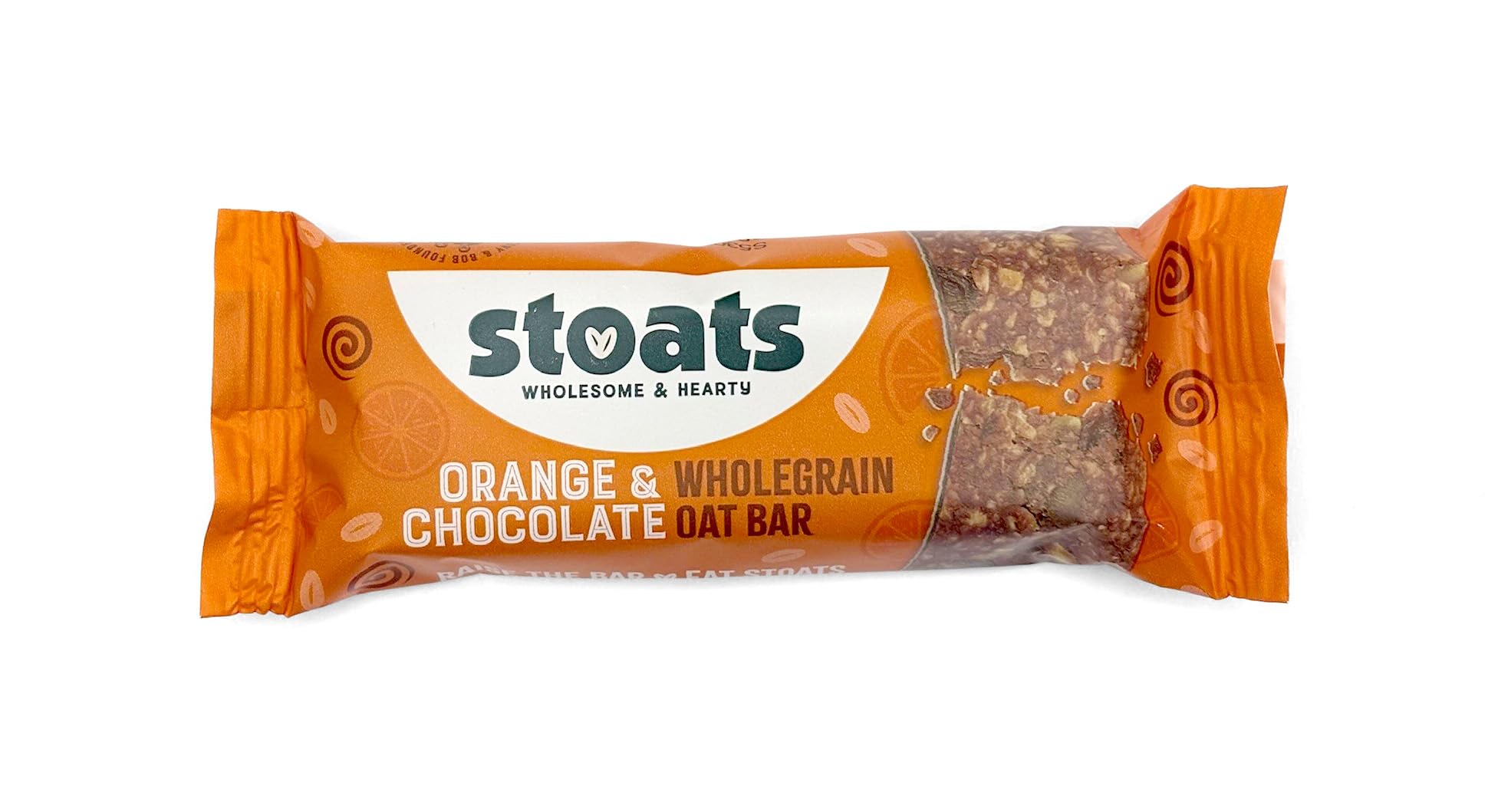 Stoats Orange & Chocolate Porridge Oat Bars – Baked with Scottish Oats, Individually Wrapped, Great for Breakfast or a Quick Snack – Pack of 24 x 42g