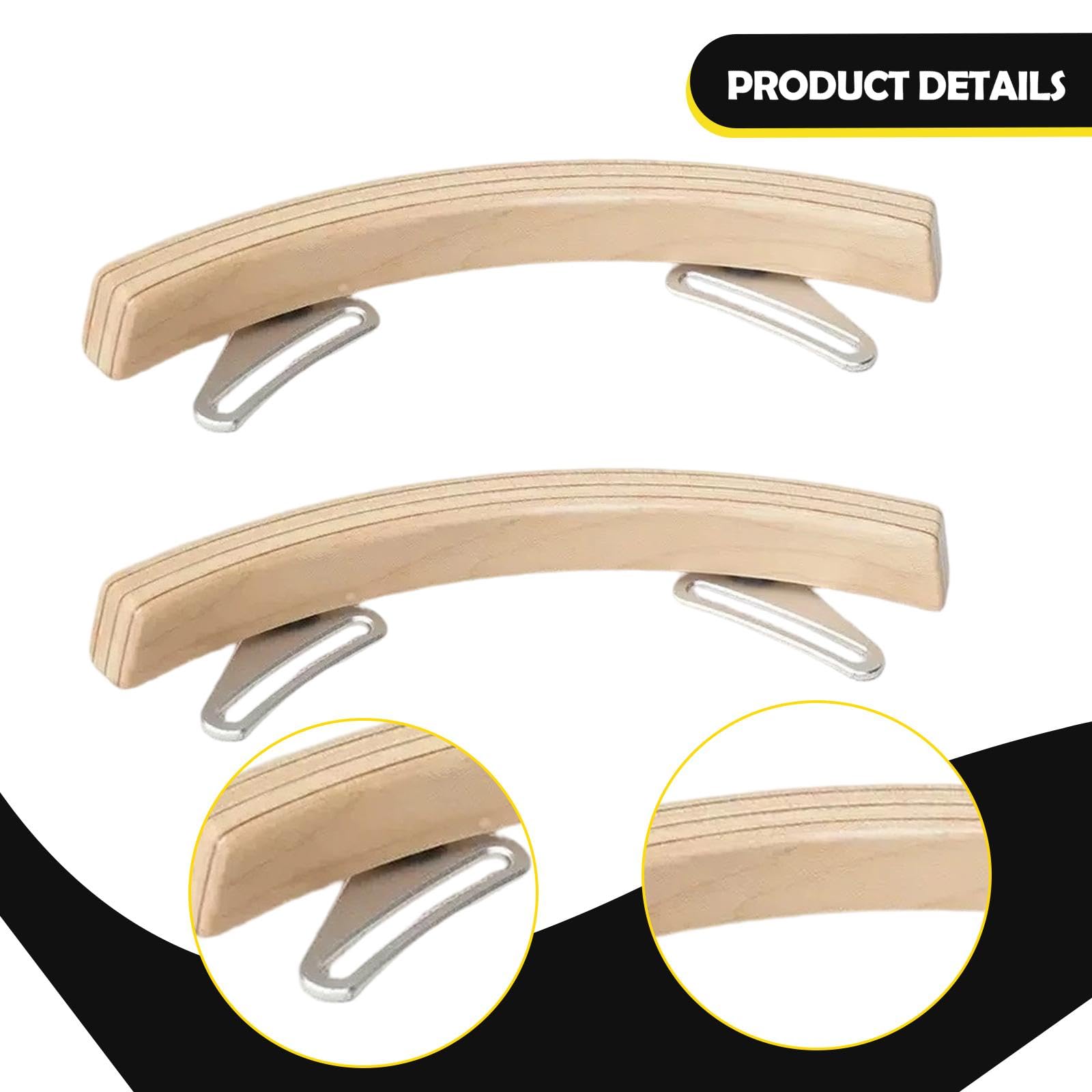 Generic 2 Piezas Dispositivo Aros Tambor Bloques Percusión Instrumento Madera Golpes Borde Apto para Estudiantes Práctica Ensayos Musicales Clases