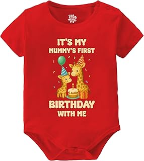 Baby Buzz Birthday Baby Dress | Newborn Baby Romper Clothes It'S My Daddy/Mummy First Birthday With Me for Boy Girl | 100%...
