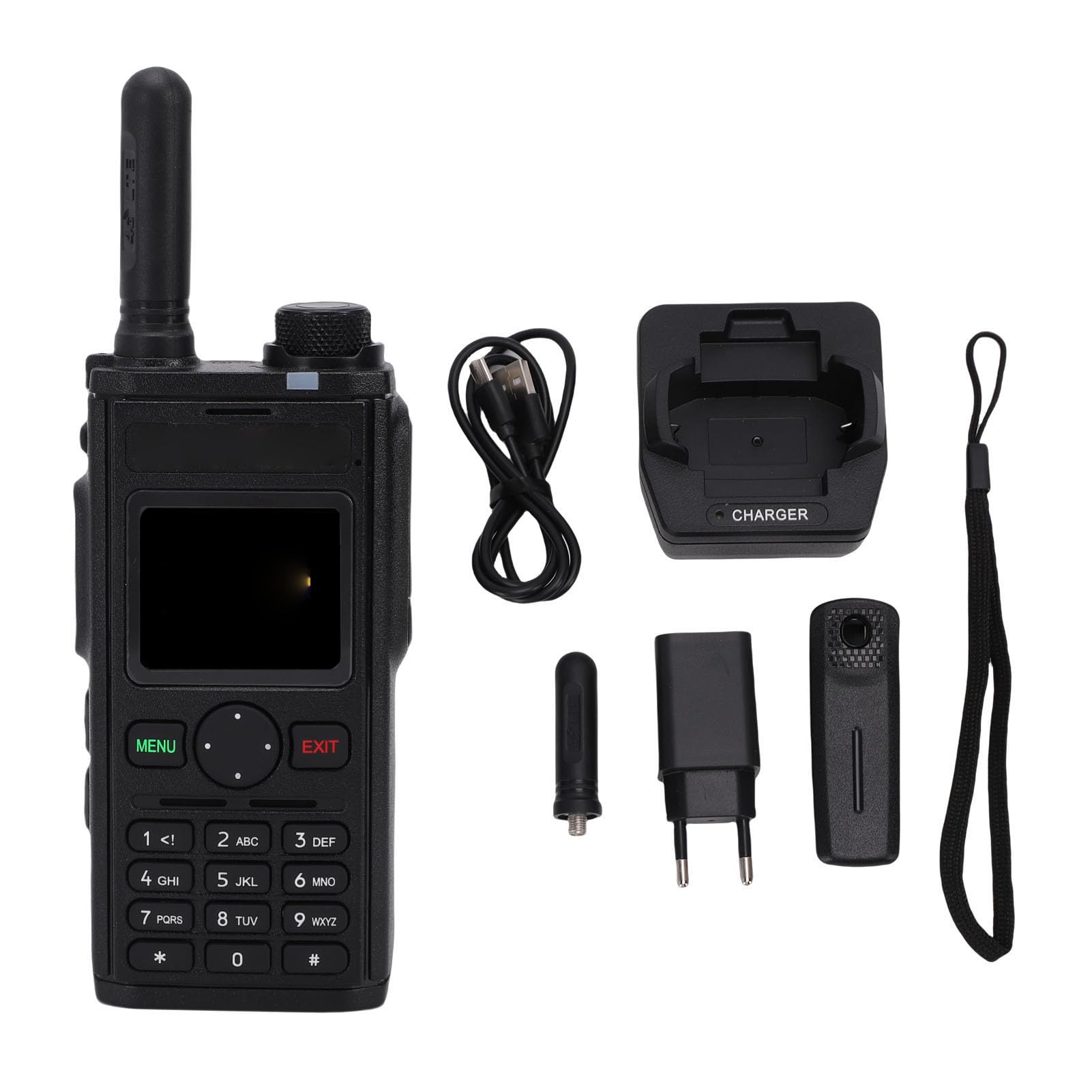 Annadue Walkie Talkie Professionali per Adulti, Radio Bidirezionali Ricaricabili a Lungo Raggio, Supporto Scheda SIM 4G, con Caricabatterie per Escursioni, Viaggi e attività All'a