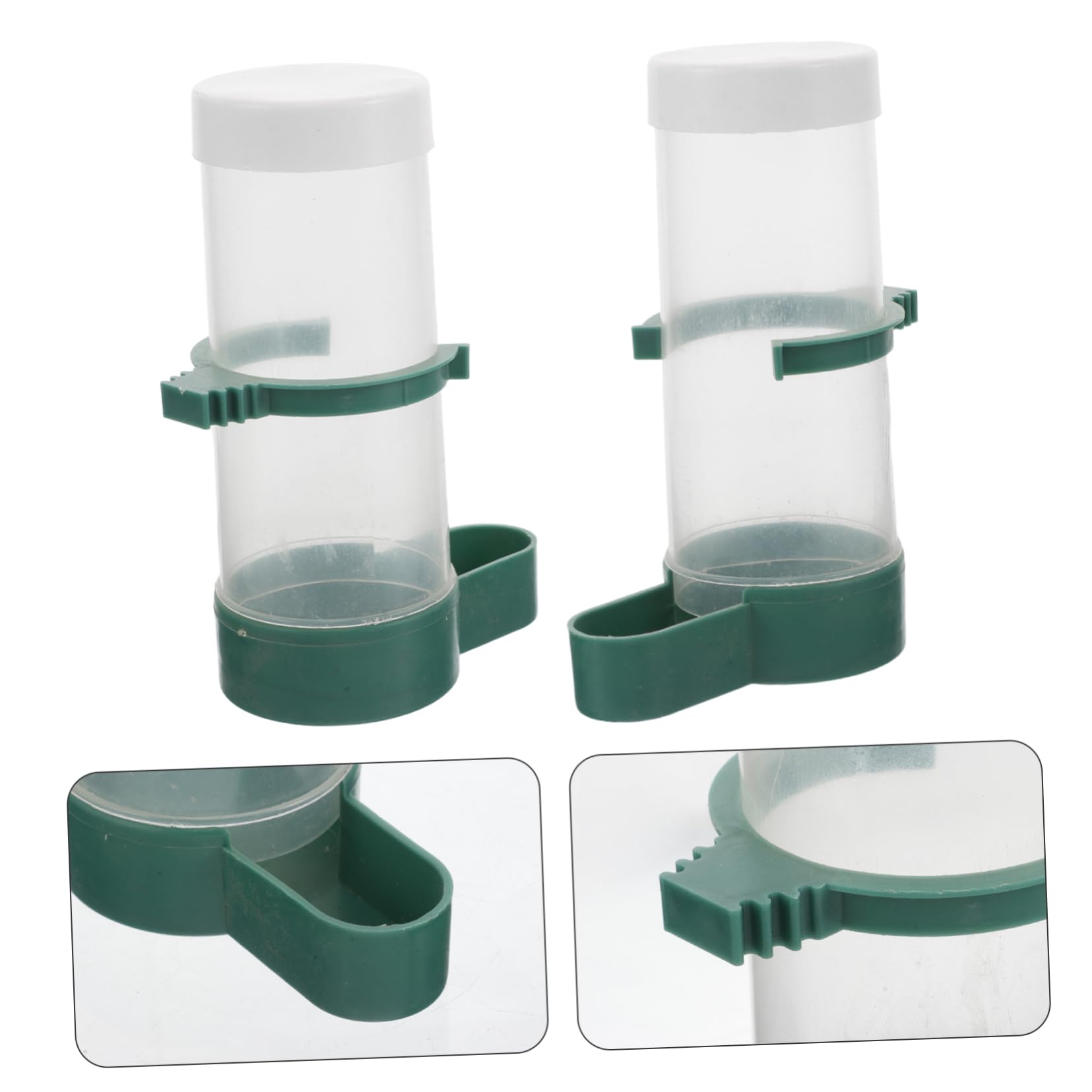 BESTonZON 20 Pièces Distributeur Automatique Aliments pour Oiseaux Accessoires de Nourriture pour Perroquets et Oiseaux de Cage Conçu pour Nutritionnel Optimal Utilisation Polyvalente
