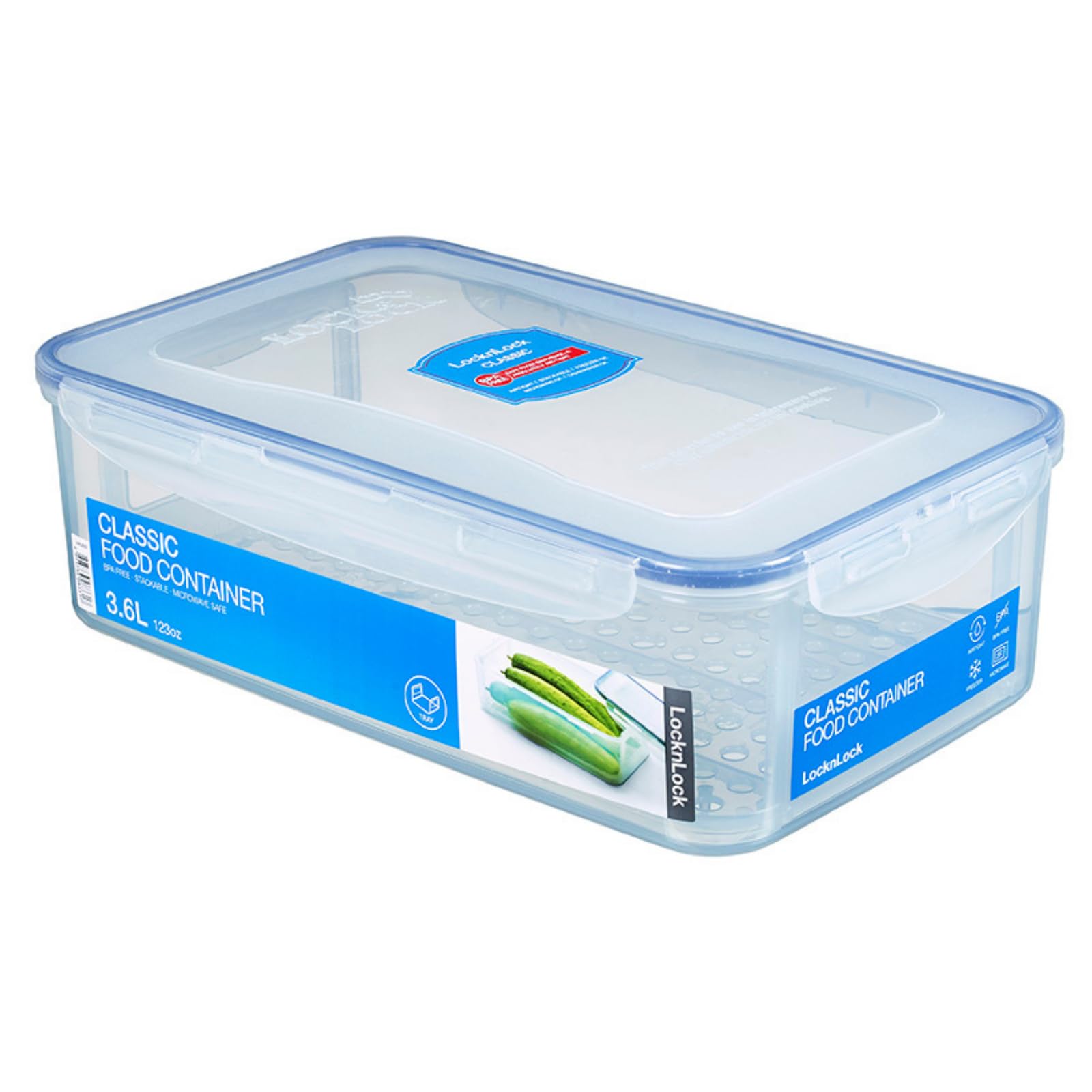 LocknLock PP Classic Vorratsdose mit Ablaufgitter – 3,6L, Produktbeschreibung