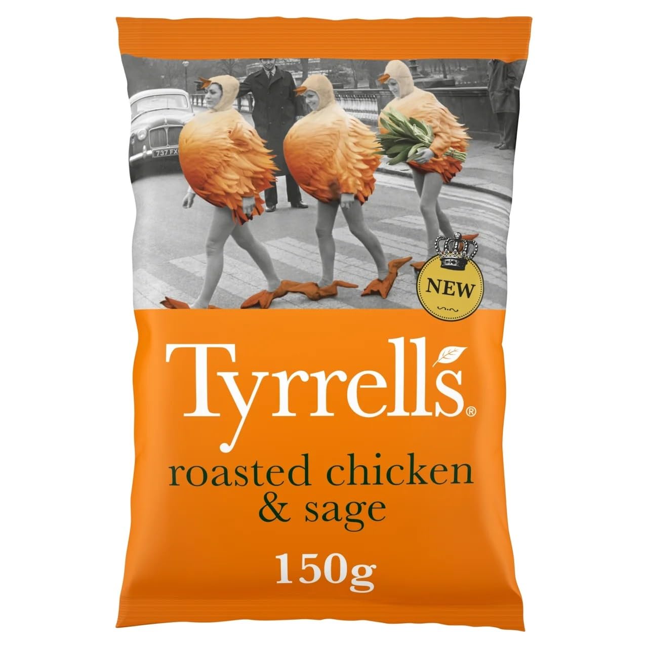 Tyrrells Roasted Chicken & Sage Sharing Crisps, 150g