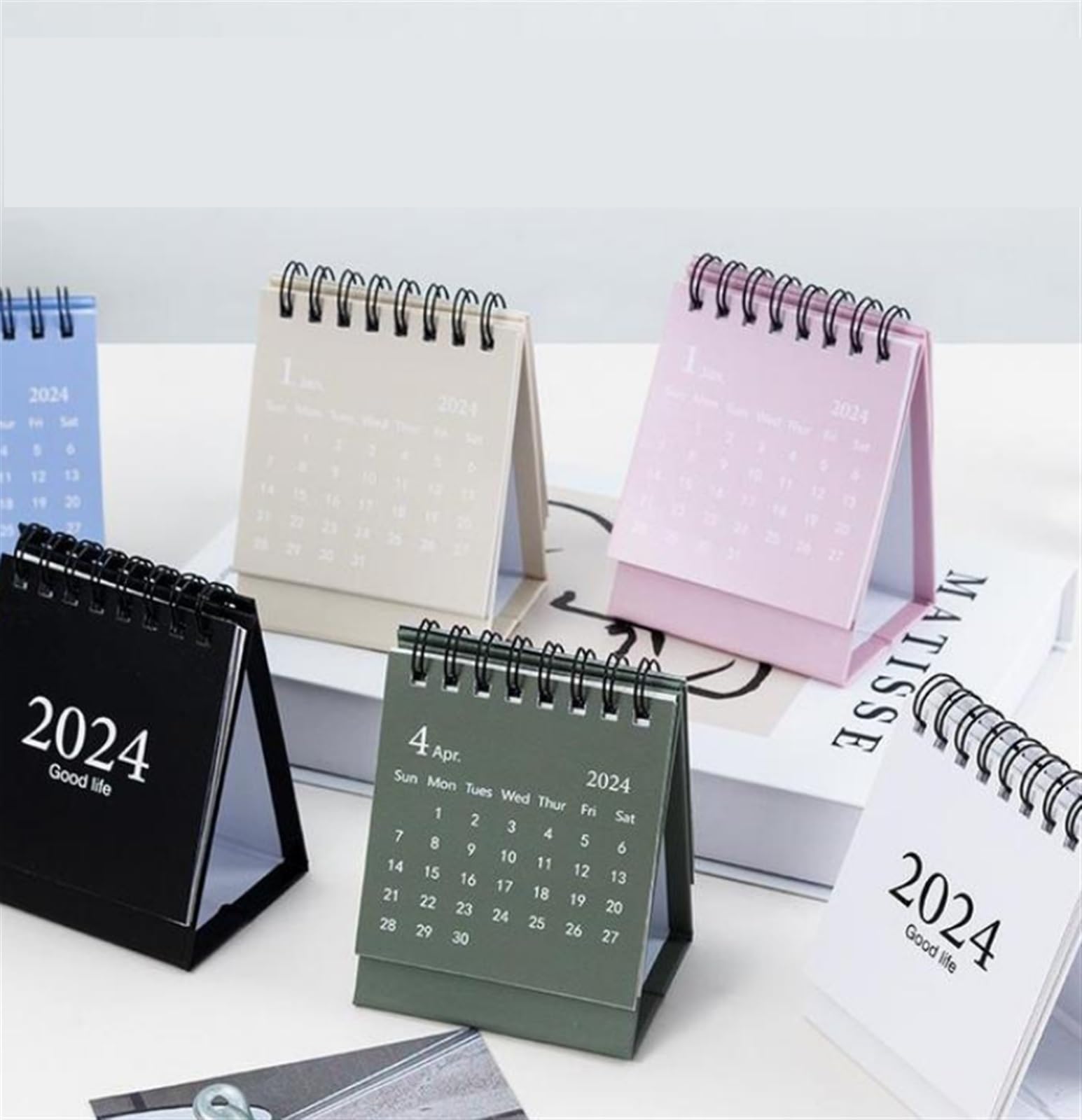 Familienplaner Kalender 2024 6 Stück Mini-Tischkalender 2024, Stehend, Umklappbarer Monatskalender, Tischkalender Für Schule, Büro, Terminplaner Kalender 2024