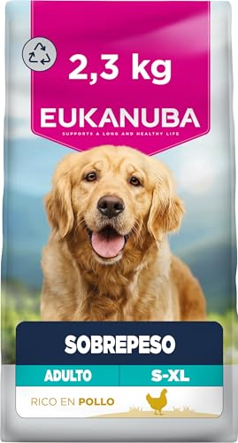 EUKANUBA Overweight - Alimento Dietético para Perros, Pollo, 2,3kg