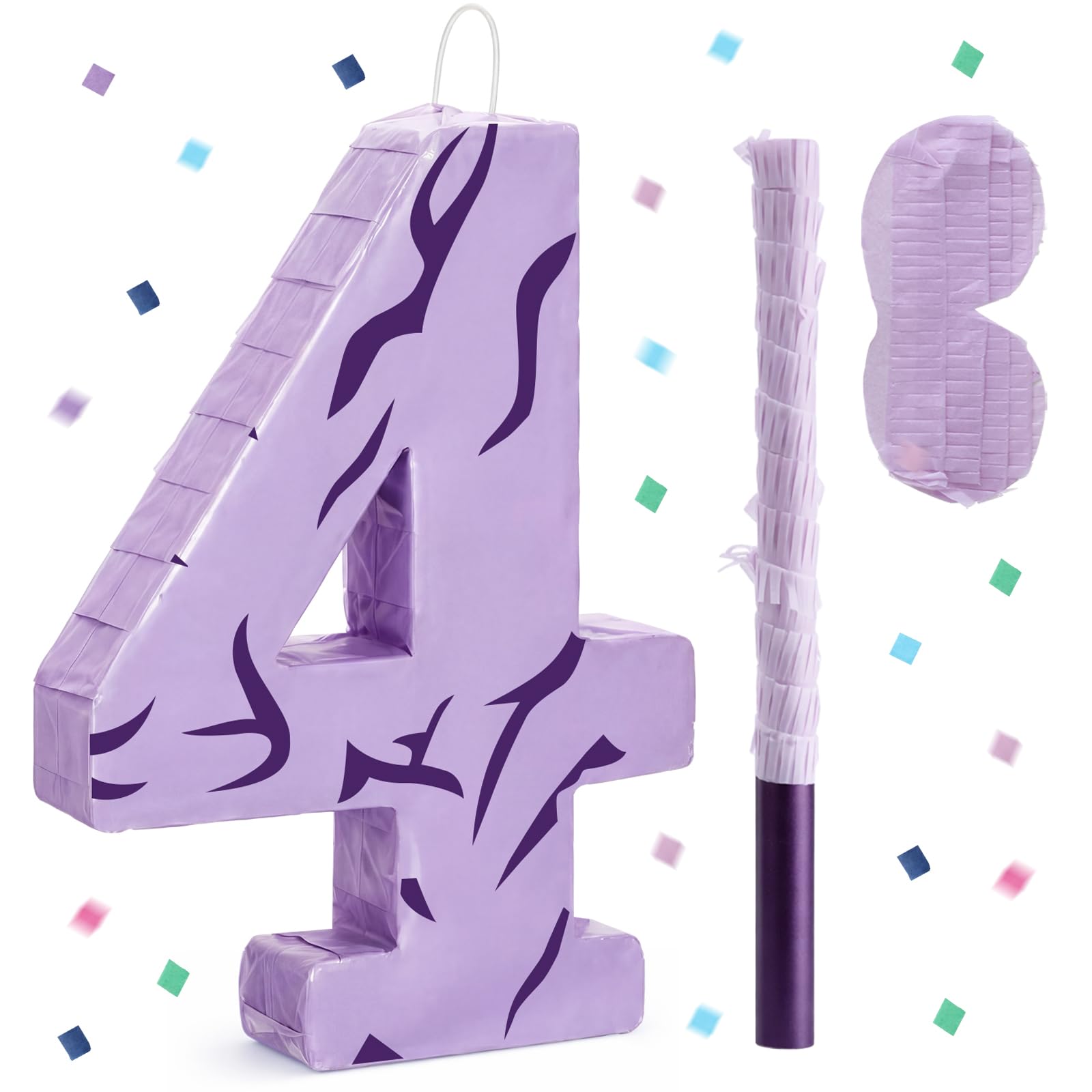 Photo 1 of Sosation Number 4 Kpop PiƱata, 15.7" Purple
