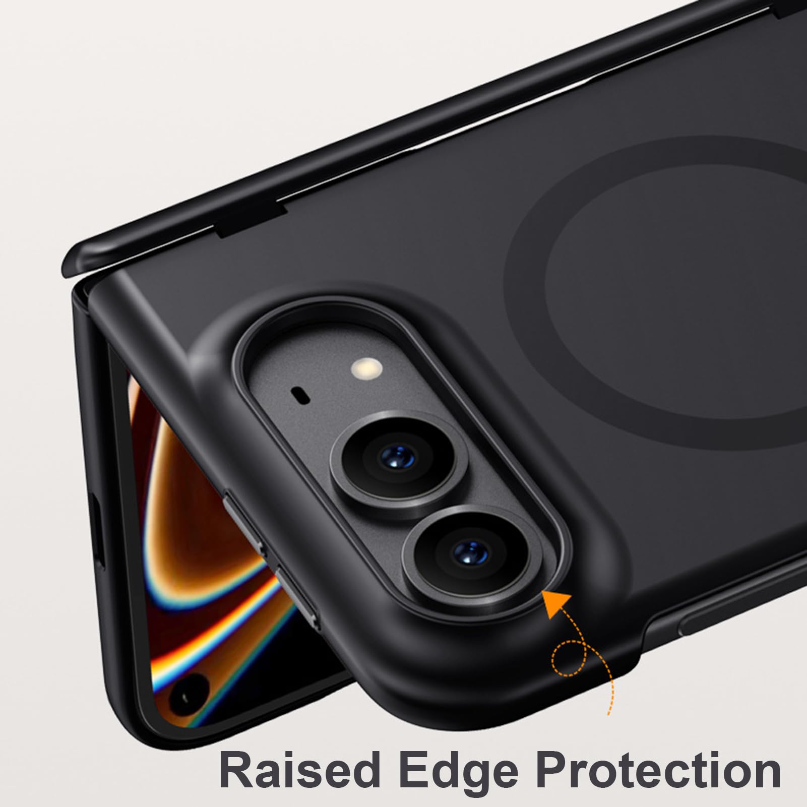Minimalistyczne etui do iPhone Duo, magnetyczne matowe cienkie tył