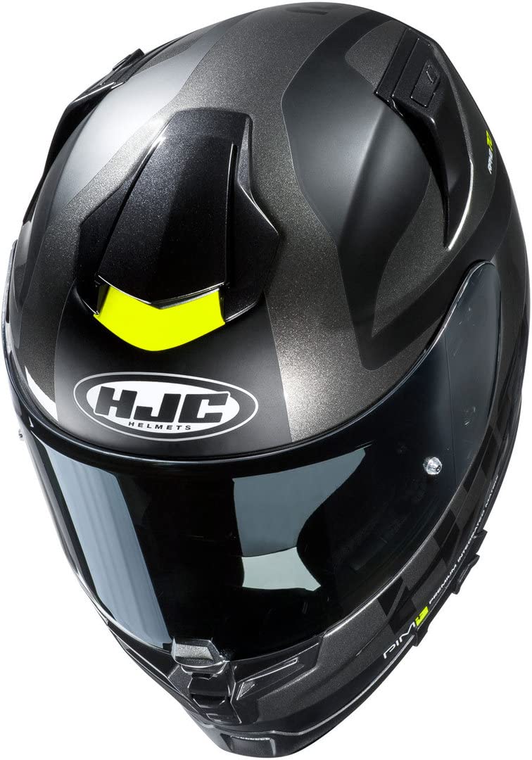 HJC RPHA 70 BALIUS NC5SF Motorcycle Helmet, Black/White, XS 