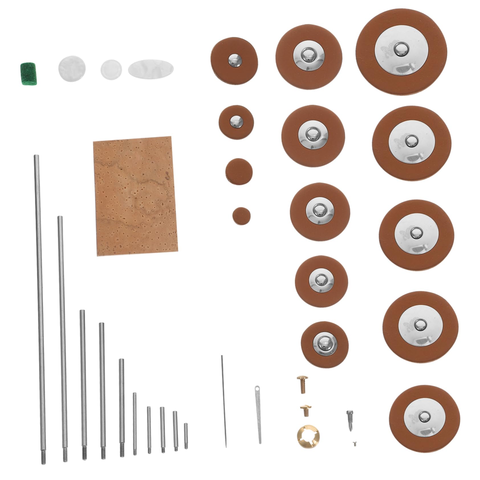 Mikinona Kit di Riparazione per Sax Alto Cuscinetti in Plastico e Metallo, Set Facile da Usare per Musicisti e Appassionati di Sax