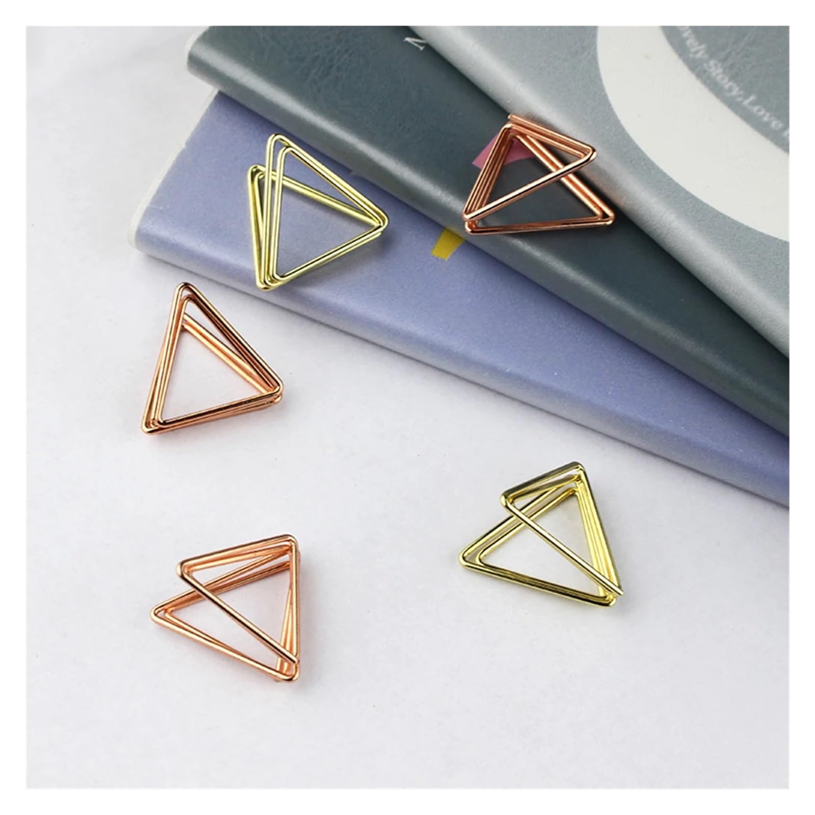 uchwyt na numer stołu, 10/24 szt. metalicznych złotych kartek na zdjęcia i jedzenie, stojak tabliczki, artykuły ślubne(Rose Gold 24pcs)