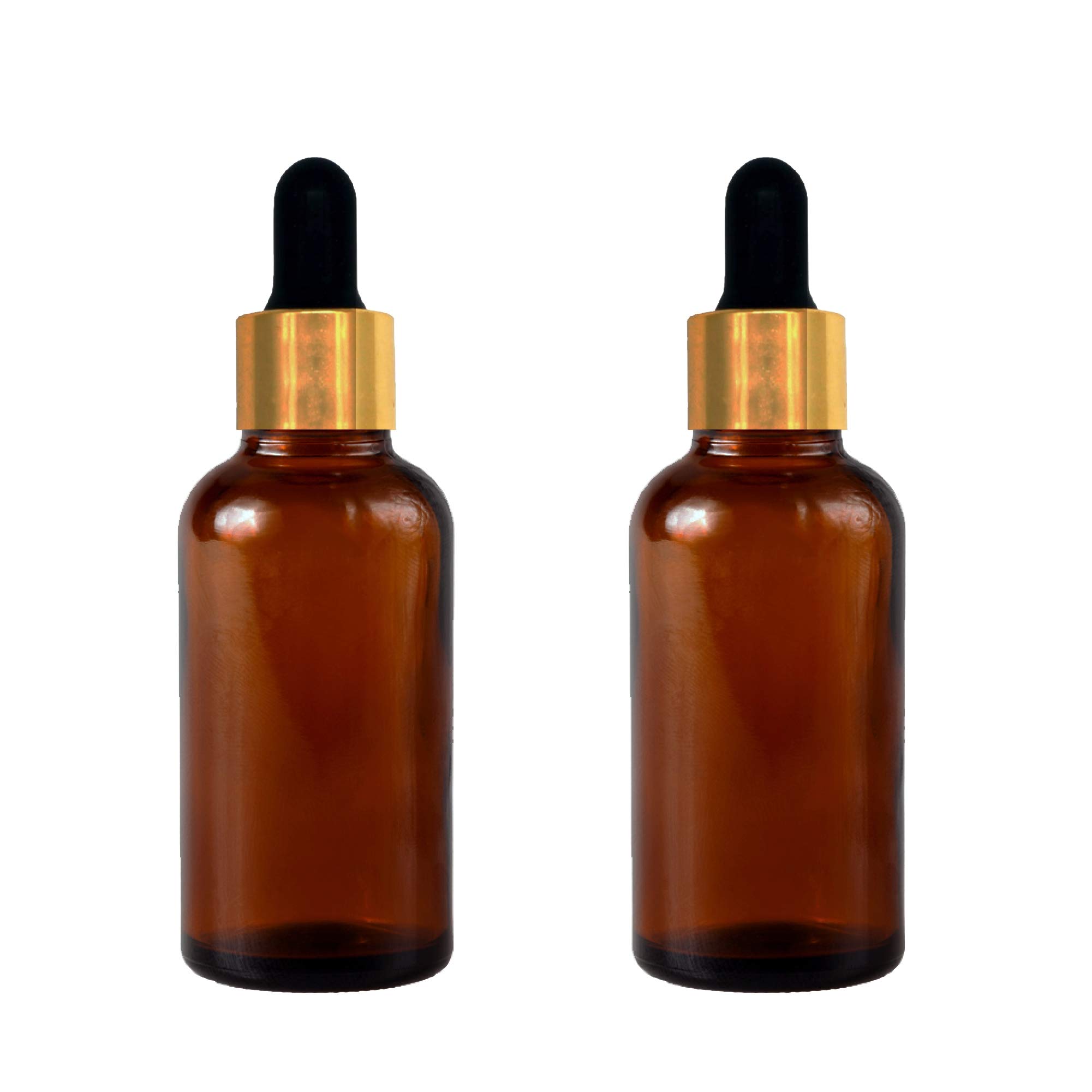 Devinez Amber Color Round Glass Bottle, 50 ml - Set of 2 with Dropper and Cap for Essential Oils, Blends, DIY skin care, Cosmetics, Multipurpose Bottle for Home and Travel Purpose-image-36