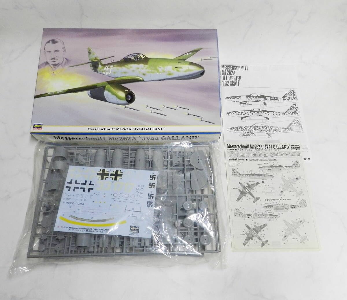 専用 M 未組み立て ハセガワ 1/32 メッサーシュミットMe262A