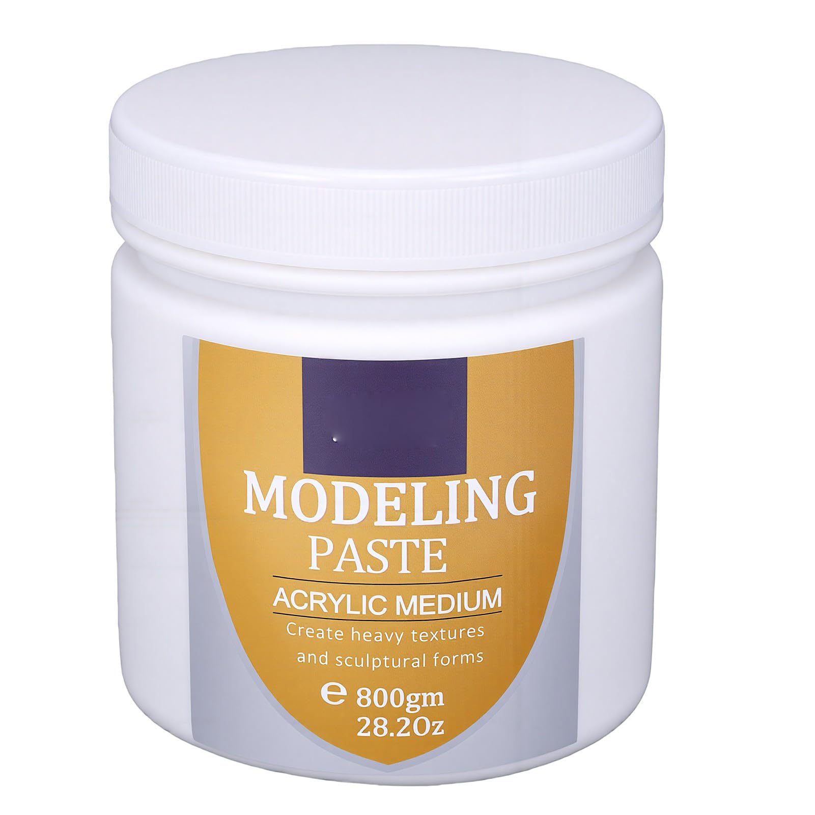 Generic Modellierpaste, 800 G, Organischer Acryl-Texturzusatz für Kunstprojekte auf Leinwand- und Holzoberflächen