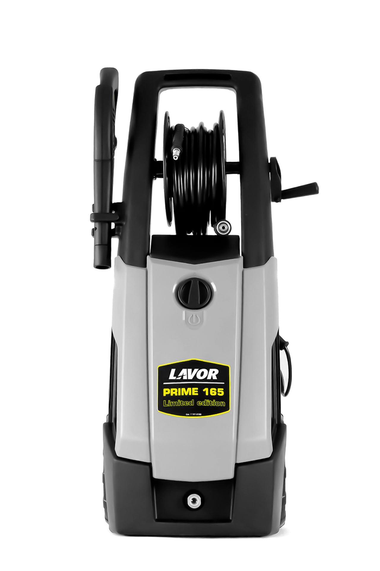 LAVOR Myjka Ciśnieniowa Prime 165 Zestaw Max: 250 EwBAR, Moc Silnika: 2500 W, Wąż Do Kanalizacji 6m, Aluminiowa Pompa, Bęben do zwijania, wzmocniony ABS, Dysza Turbo, zestaw do czyszczenia patio