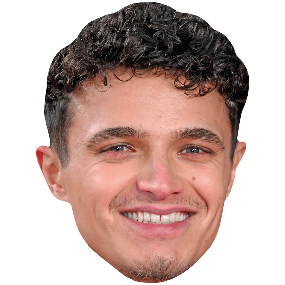 Lando Norris (Goatee) Big Head. Larger than life mask.