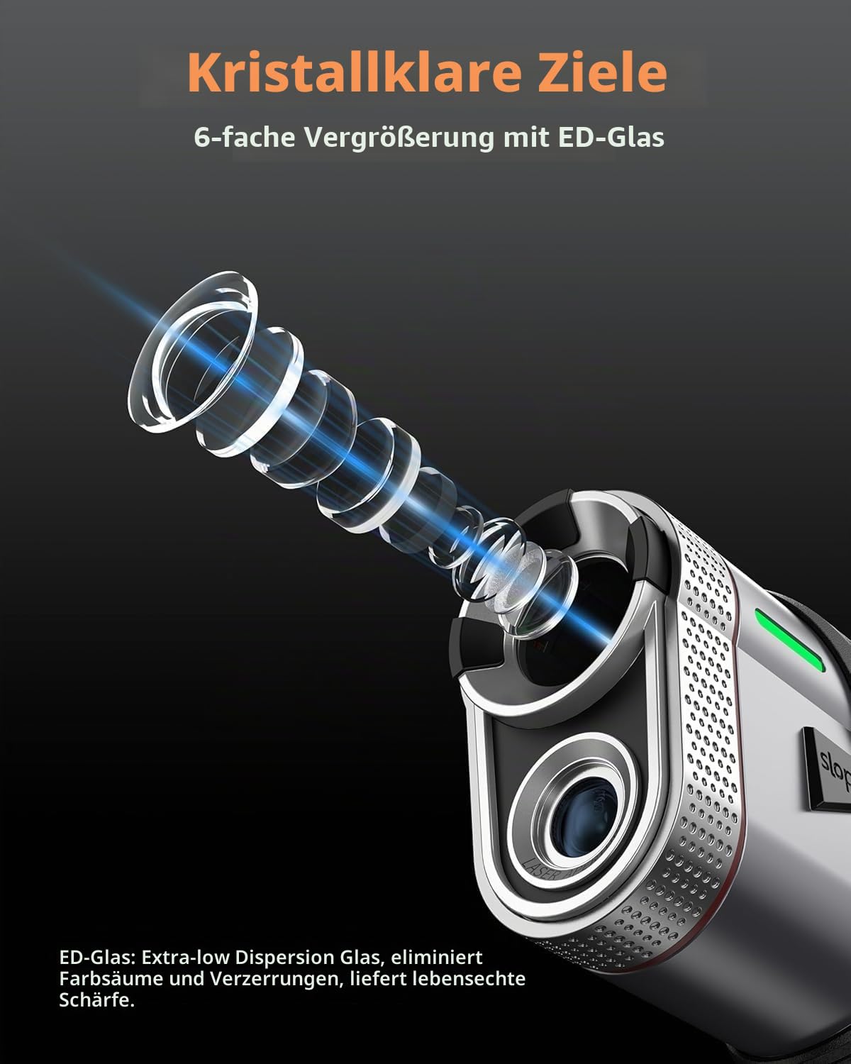 Dormie T100 Golf Laser Entfernungsmesser mit Steigung 800 Yards Aluminium Legierung Fahnenlock Vibration 7X Vergrößerung Magnet