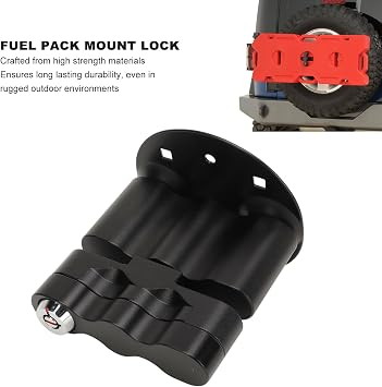 Gas Can Pack Mount Lock Fuel Container Locking Pack Mount for RotopaX LOX‑PM Fuel Storage Box Water