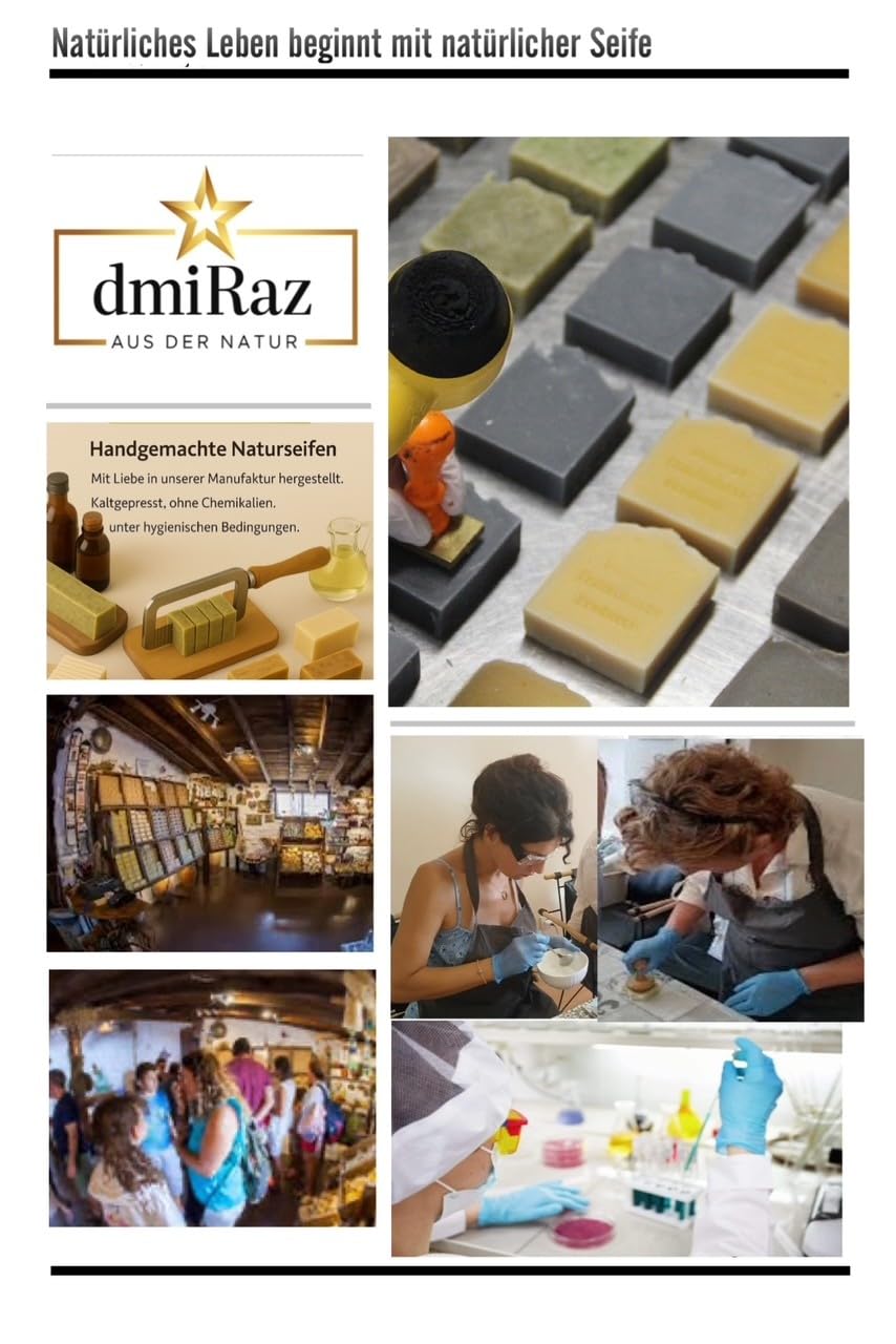 dmiRaz Natural Donkey Milk Soap (Donkey Milk Soap) Anti-Ageing with Vitamin E, A, C - Traditionally Handmade Soap 150 g - Image 4