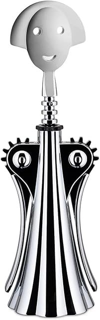 Alessi | Anna G. AM01 Z - Design Corkscrew in Resin Thermoplastic and Chromed Zamak, Mirror Polished