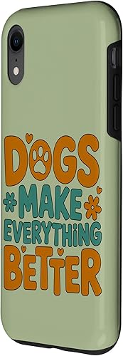 Miniatura 2 de Dogs Make Everything Better Cute Dog Lover Dog Parent Case for iPhone XR