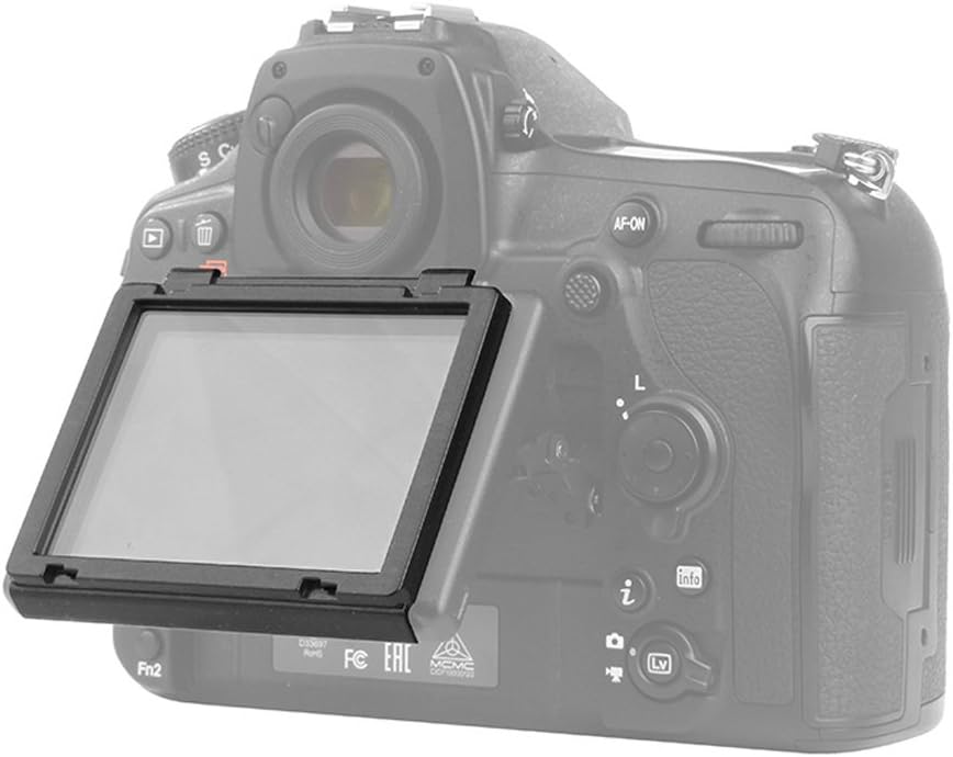 Screen Protector for Nikon D850 with Clip-On Frame - Shatterproof Snap Installation, No Adhesive or Bubbles, Anti-Scratch Edge Protection