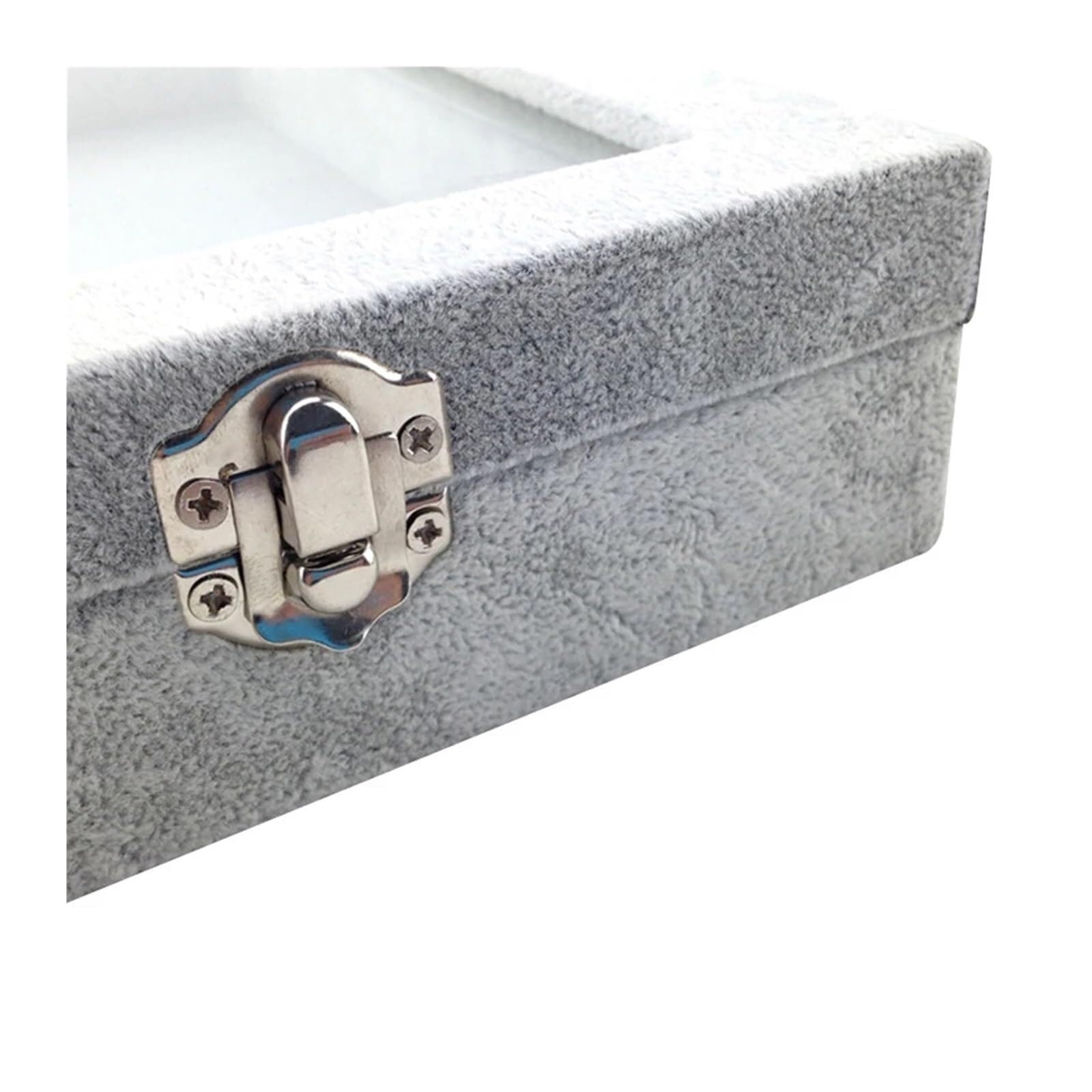 1 Pc Creative Gray Velvet Necklace Rings Earrings Jewelry Display Organizer Box Case Jewelry Box Storage Showcase Originality