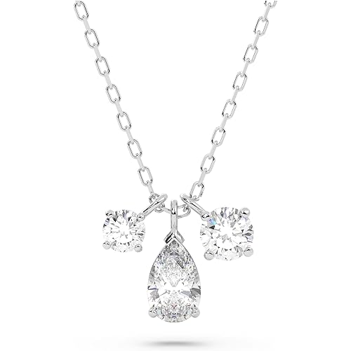 Swarovski Attract Pear Jewelry Collection, Rhodium Finish, Clear Crystals