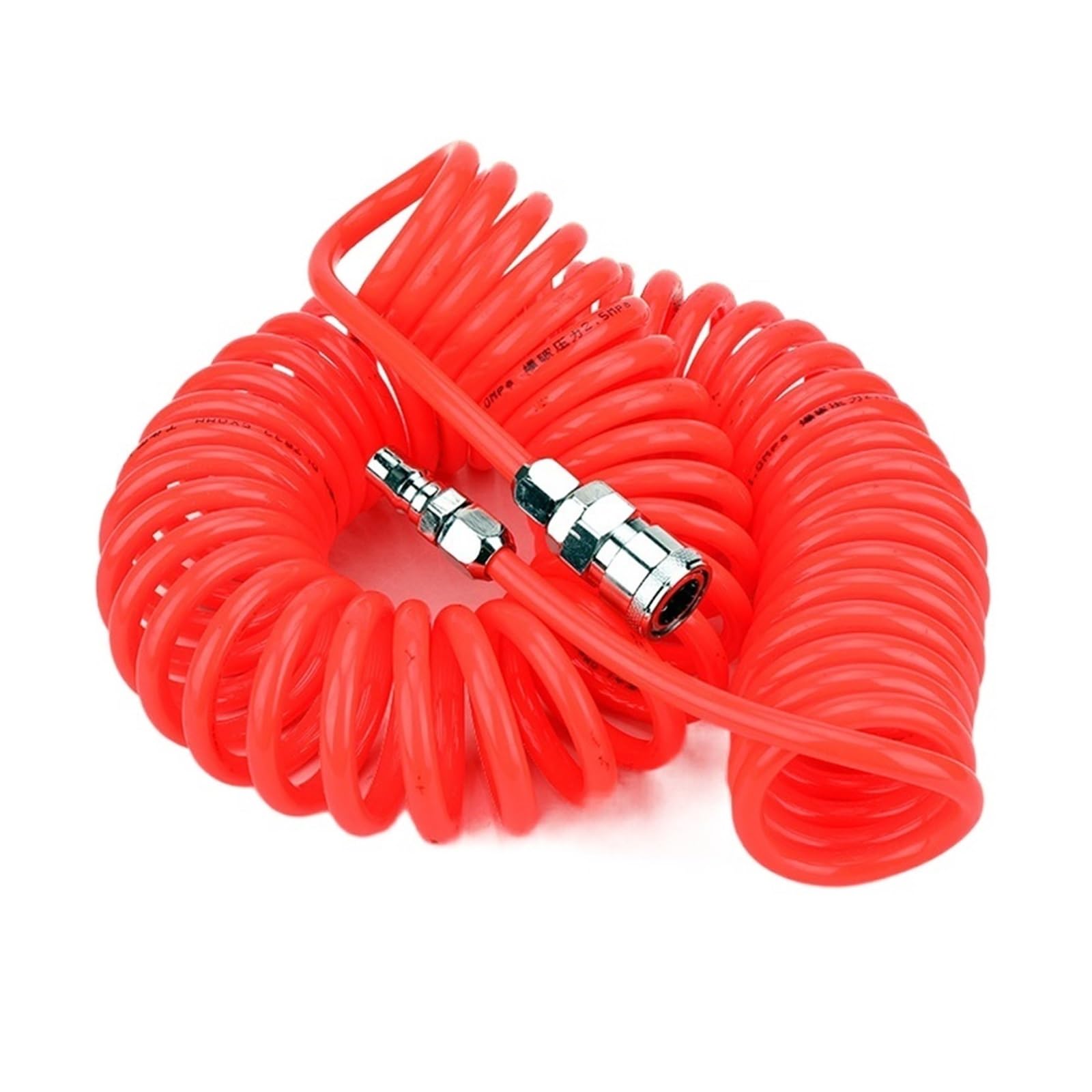 Manguera neumática con resorte espiral, Manguera de aire neumática en espiral, tubo PU alta presión 9M, color naranja(D)