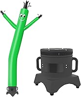 Vista 16 de MOUNTO Hombre tubo inflable de 10 pies que baila, marioneta de tubo ondulante para señal de tienda (Rojo)