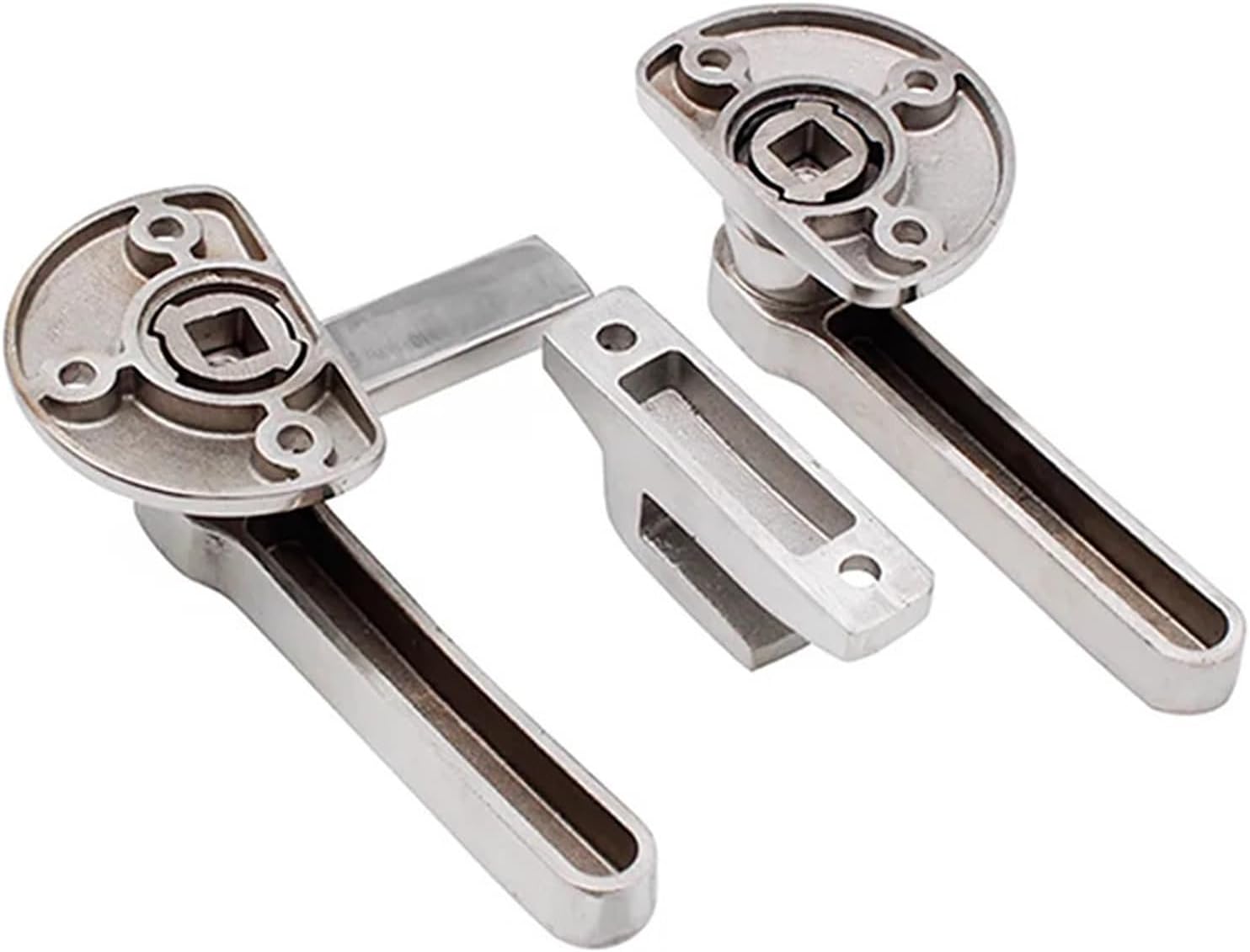 304 Stainless Steel Double Opening Sealed Buckle Door Lock Heavy-Duty Thickened Oven Steam Cabinet Door Handle 1Pcs(R Single Door)