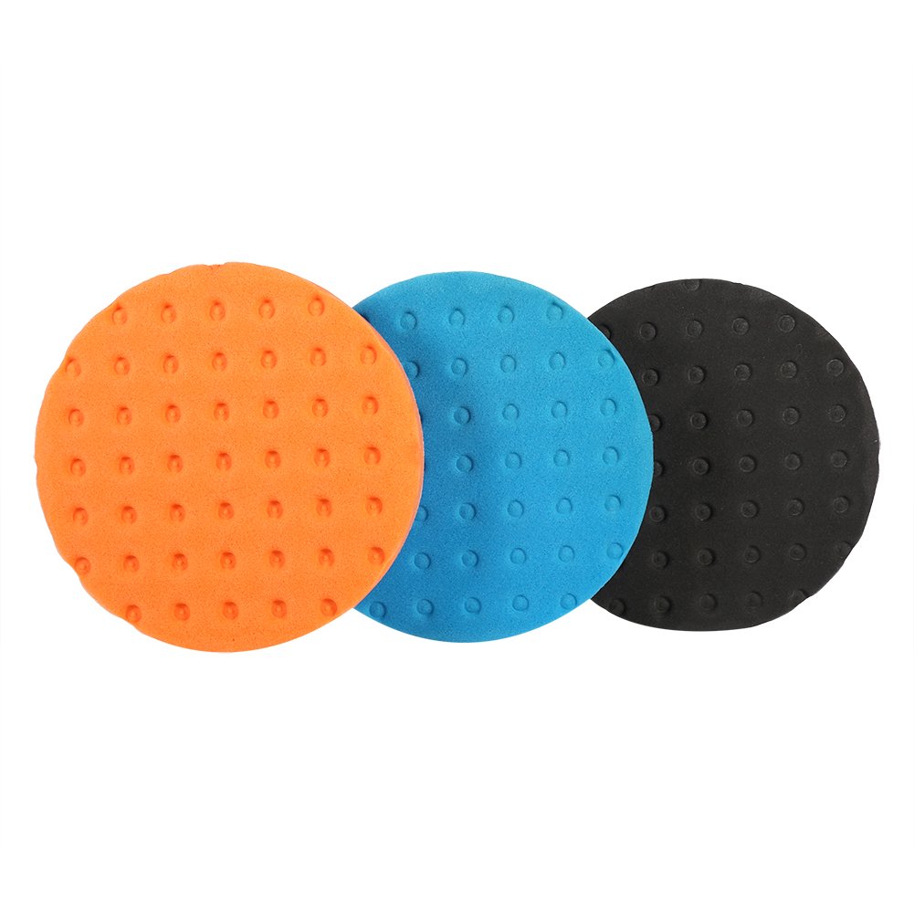 Kit De 7 Esponjas De Pulido Para Coche - 150mm, Diferentes Tipos Para Pulir, Encerar Y Limpiar, Apto Para Auto, Moto, Vidrio, Madera...