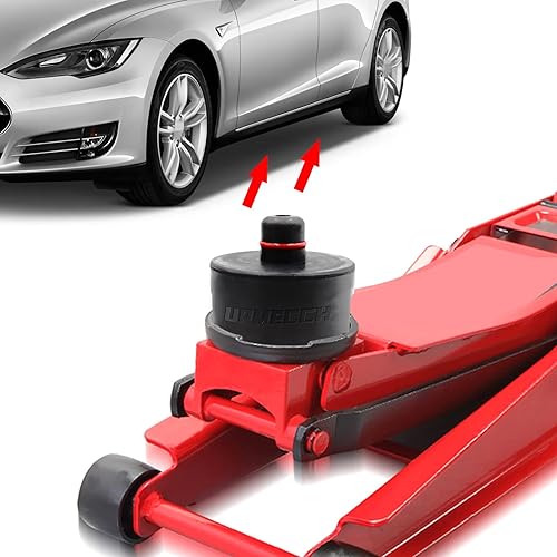 Miniatura 8 de Jack Pad para Tesla Model 3YSX, 4 paquetes de goma para elevación de piso, almohadillas de elevación de gato, adaptador de herramienta para