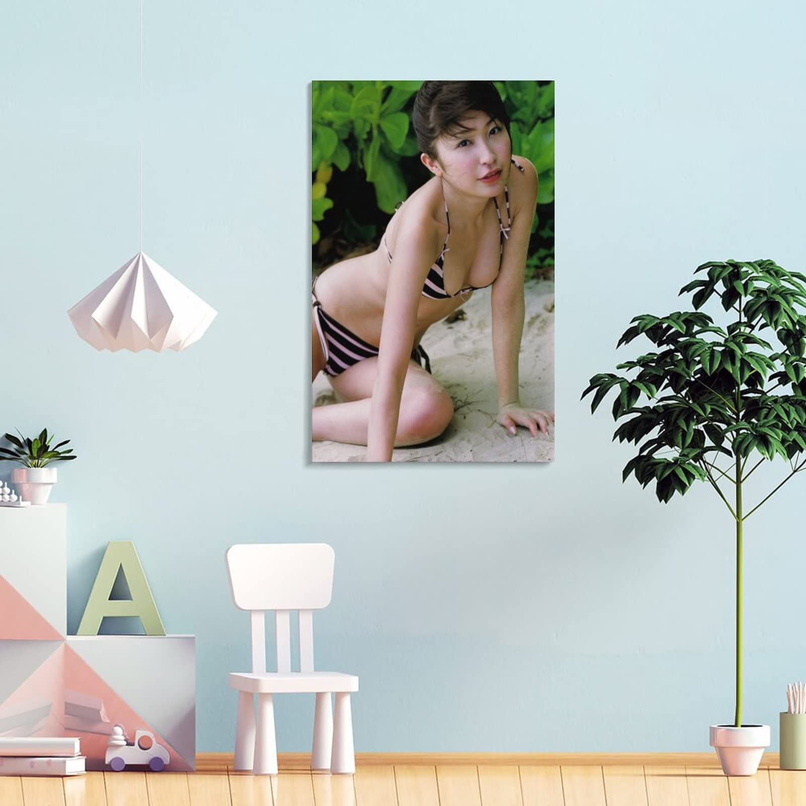 Amazon.co.jp: 小野真弓写真水着セクシー絵画ポスター オフィス ベッド