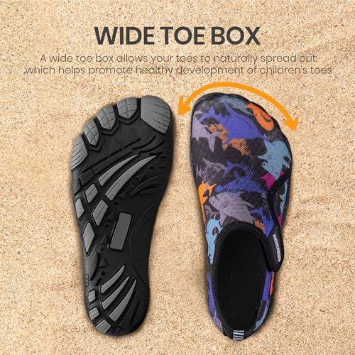 Image of SEEKWAY Barefoot Water Shoes for Kids - Wide Toe Box and Quick-Dry Sand Shoes Toddler for Hiking Swim Beach Pool Kayak Sport Accessories, Camping Essentials Non-Slip for Boys Girls Sizes