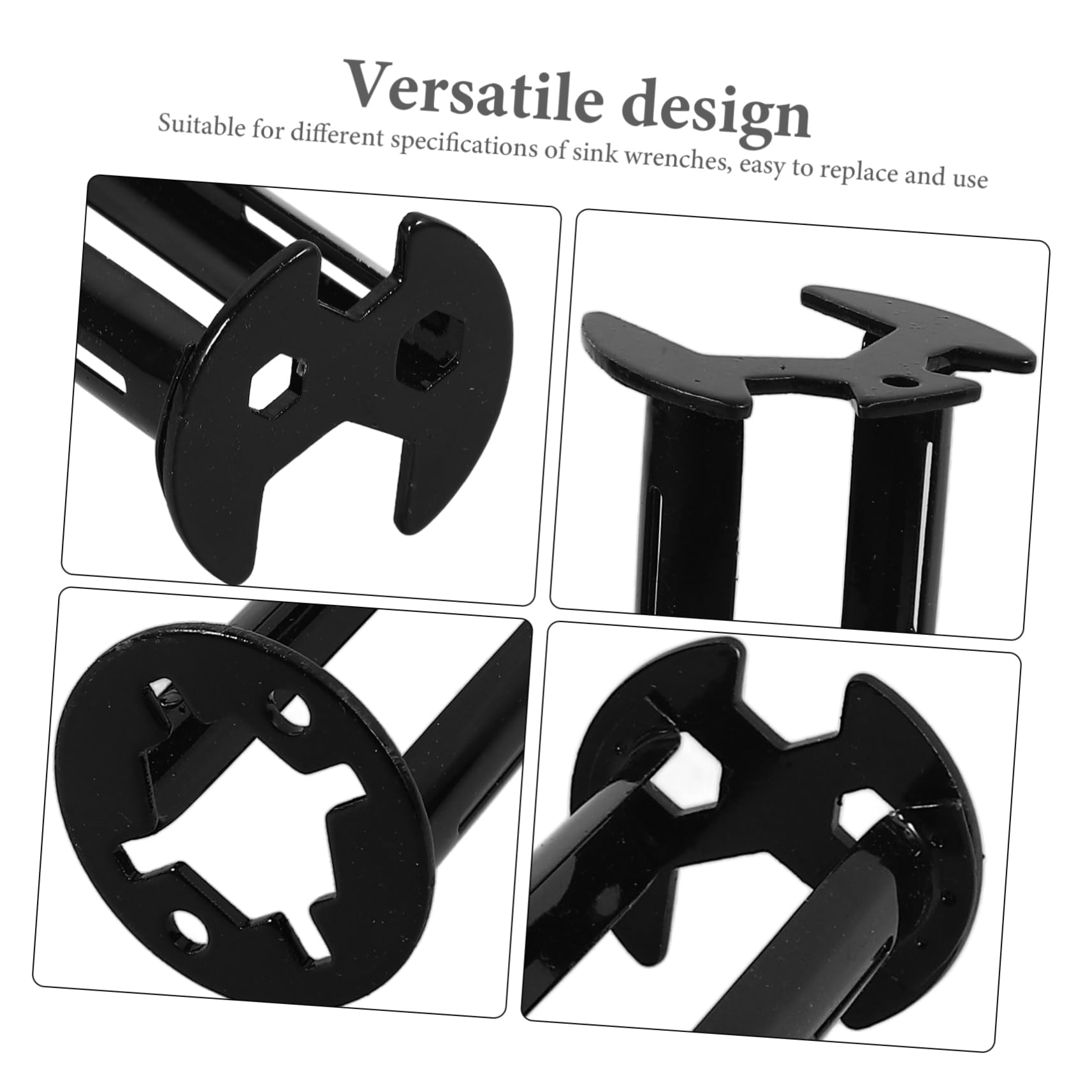 jojofuny Juego De 3 Llaves De Drenaje Para Fregadero De Baño Llave De Acero Para Lavabo Universal 2 Unidades X 3